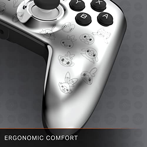 PowerA Enhanced Nintendo Switch and Switch 2 Wired Controller - Pikachu Black & Silver, Officially licensed - color: Pikachu Black & Silver