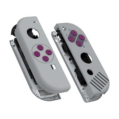eXtremeRate DIY Replacement Shell Button for Nintendo Switch & Switch OLED, Classic 1989 GB DMG-01 Style Soft Touch Housing with ABXY Direction Button for Joycon Controller- Console Shell NOT Included - color: Classic 1989 GB DMG-01
