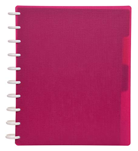 Talia Discbound Notebooks, Planner, Customizable, (90's Pink, Midsize (7.5in x 9.75in)) - color: 90's Pink, size: Midsize (7.5in x 9.75in)