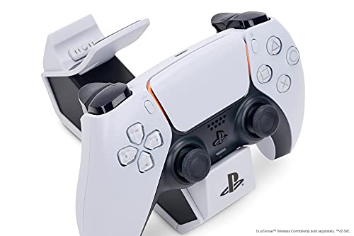 PowerA Twin Charging Station for Dualsense Wireless Controllers, Dualsense Controller Charging, Charge, Sony PlayStation, PS5, Officially Licensed - PlayStation 5 - style: Dual Charging