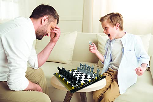 Lexibook, Harry Potter Electronic Chess Game, CG3000HP | with tactile keyboard, light and sound effects, 32 pieces, 64 levels of difficulty, Family game - style: CG3000HP