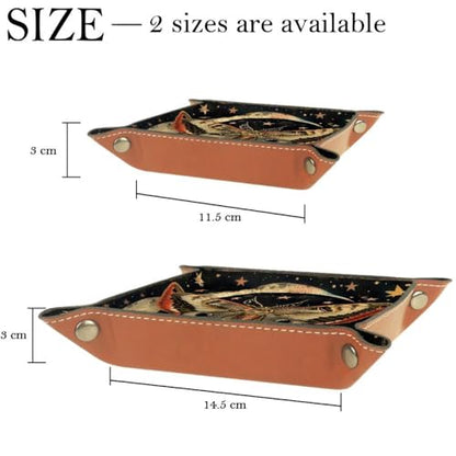 Butterfly Moth Moon Dice Tray Dice Rolling Tray Folding Dice Holder for Dice Games, Like RPG, DND and Other Table Games - color: Multi 4