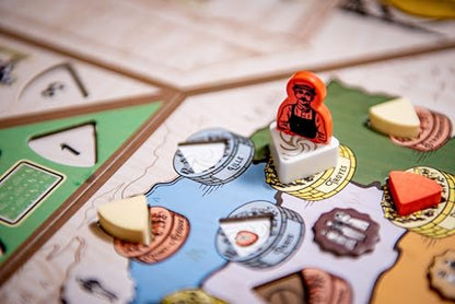 Fromage Board Game - French Cheesemaking Strategy Game, Worker-Placement, Resource Management Game for Teens & Adults, Ages 14+, 1-4 Players, 30 Minute Playtime, Made by R2i Games