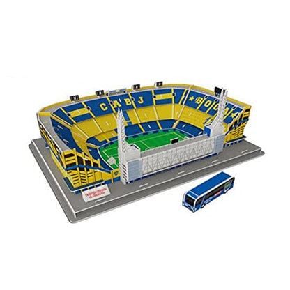 Classic Football Stadium Puzzle,3D Puzzle Soccer Club Venues,3D Paper Model Building Puzzle Kit, Soccer Stadium Souvenir Gift,Handmade Puzzle Ornaments，Cardboard Model (Armando(Bombonera) Stadium) - color: Armando(bombonera) Stadium