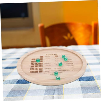 Dice Game Playset Wooden Dice Tray for Rolling Storage Tray Modern Game Night Accessory