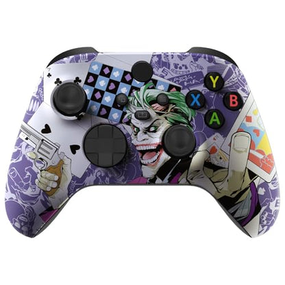 Stealth Controllers Wireless Controller for Xbox Series S, Xbox Series X, Xbox One - Soft Touch Feel - Custom Series S/X Controller (Joker Cards) - color: Joker Cards