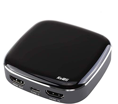 KuWFi Video Capture Card, Game Capture Card 4K 1080P 60FPS, HDMI to USB C Capture Card for All HDMI Devices Such as Streaming Work with PS4/PC/OBS/Camera