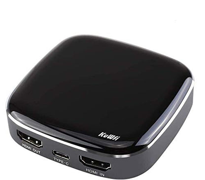 KuWFi Video Capture Card, Game Capture Card 4K 1080P 60FPS, HDMI to USB C Capture Card for All HDMI Devices Such as Streaming Work with PS4/PC/OBS/Camera