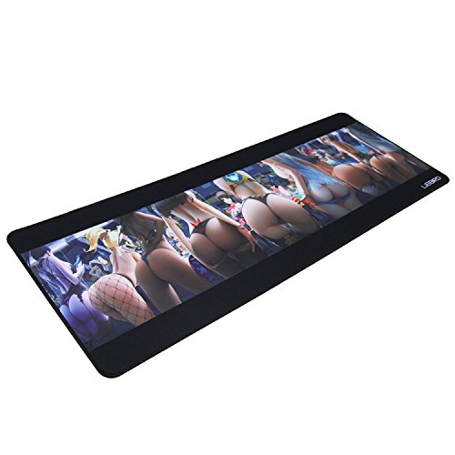 LIEBIRD® Extended XXXL Gaming Mouse Pad -31.5Lx11.8Wx0.12H- Portable with Extended XXL Size - Non-Slip Rubber Base - Special Treated Textured Weave with Precision Control (All Mad-XXL) - color: All Mad-XXL