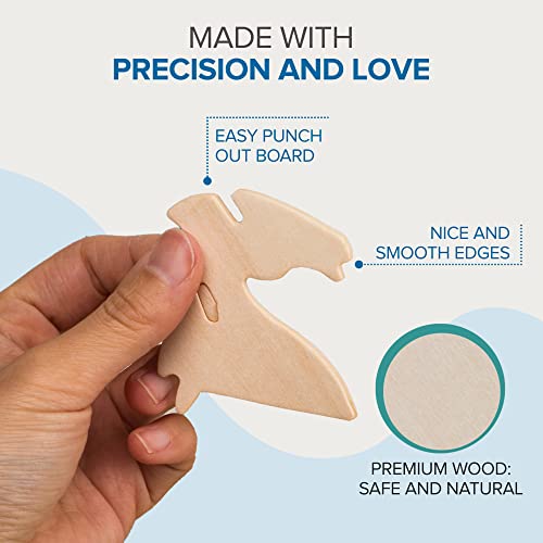Hands Craft DIY 3D Wooden Puzzle – 6 Assorted Sea Animals Bundle Pack Set Brain Teaser Puzzles Educational STEM Toy Adults and Kids to Build Safe and Non-Toxic Easy Punch Out Premium Wood JP2B5 - color: Sea Animals