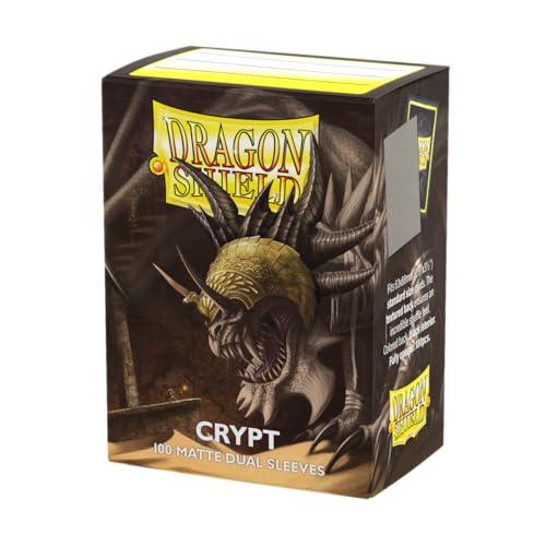 Dragon Shield | Matte Dual Standard Size Card Sleeves | 100 CT - Smooth & Tough Premium TCG Sleeves - Compatible with Pokemon, Flesh & Blood, One Piece & Magic the Gathering | Crypt - color: Crypt
