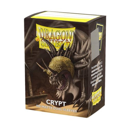 Dragon Shield | Matte Dual Standard Size Card Sleeves | 100 CT - Smooth & Tough Premium TCG Sleeves - Compatible with Pokemon, Flesh & Blood, One Piece & Magic the Gathering | Crypt - color: Crypt