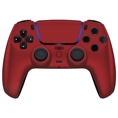 MODDEDZONE M Series Custom controller for PS5 - Wireless, OEM-Quality Custom Designs for Playstation 5 Controller- Diverse & Unique Styles for Enhanced Gaming (Soft Red) - color: Soft Red