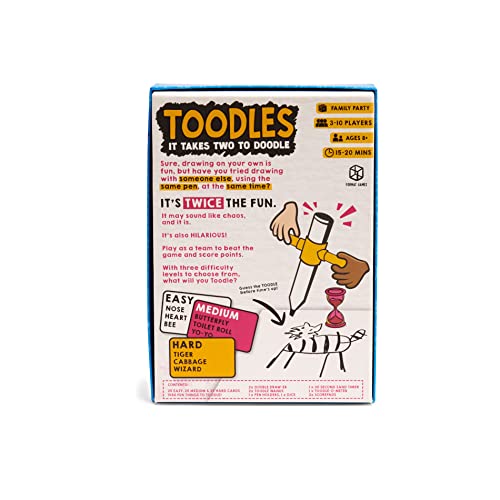 Toodles Party Game - Hilarious Drawing Game for Game Night! Cooperative Game, Fun Family Game for Kids & Adults, Ages 8+, 3-10 Players, 15-20 Minute Playtime, Made by Format Games