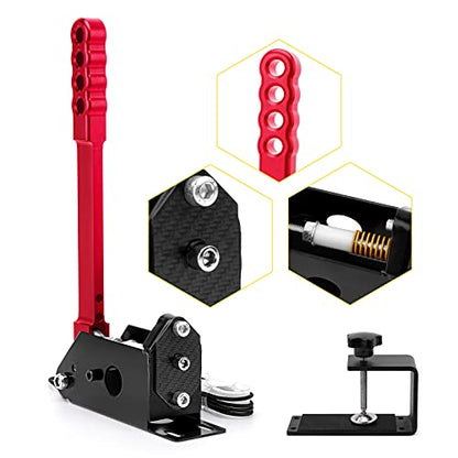 64 Bit USB PC Racing Sim Handbrake,Compatible with Logitech G27 G29 G920 T500 T300 Linear E Brake for Sim Racing Games DiRT Rally 2/4,LFS,Project CARS 2/3,Assetto Corsa ,WRC 7/8/9,Forza Horizon 4/5/6,Fanatecosw PC Windows Hall Sensor with 78 inch USB Cabl