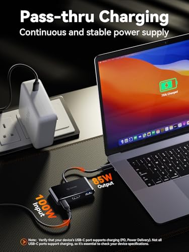 Switch Dock Docking Station for Nintendo: Portable Switch TV Dock Adapter Compatible with Nintendo Switch/OLED/Steam Deck/Laptop, USB C to HDMI Adapter with 4K, PD 100W Charging, USB 3.0 Port - style: QC301【1 × HDMI + 1 × USB-A + PD 100W】