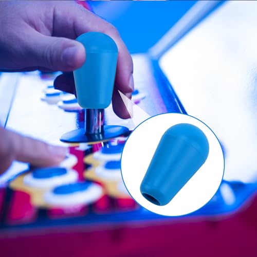 Gallipower 2Pcs Blue Ellipse Oval Joystick Head,Arcade Joystick Ball Top Handle Rocker Round Head,Arcade Kit DIY Replacement Parts - color: style 10