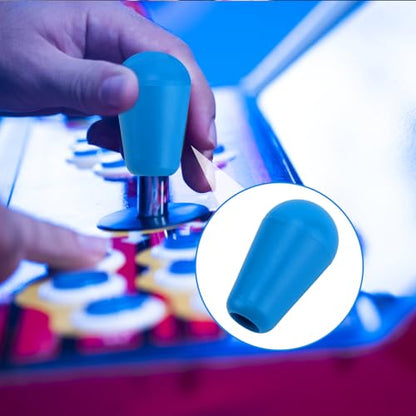 Gallipower 2Pcs Blue Ellipse Oval Joystick Head,Arcade Joystick Ball Top Handle Rocker Round Head,Arcade Kit DIY Replacement Parts - color: style 10