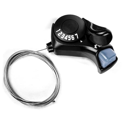 Bike Shifter SL-TX30-7R, 7 Speed Bike Right Thumb Shift Lever for Mountain City Road Folding Bicycle | Bike shifter. Durable, ergonomic design. Compatible with mountain, road, folding bikes. Easy install. - size: SL-TX30-7R