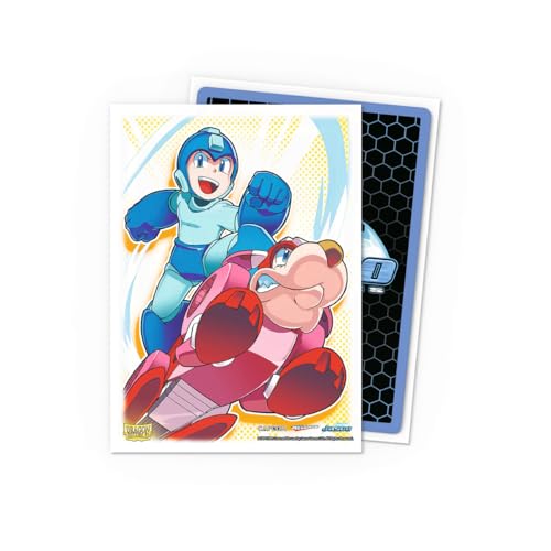 Dragon Shield | Matte Art Sleeves | 100 CT - Smooth & Tough Premium TCG Sleeves | Compatible with Pokemon, One Piece & Magic the Gathering | Mega Man & Rush - color: Mega Man & Rush