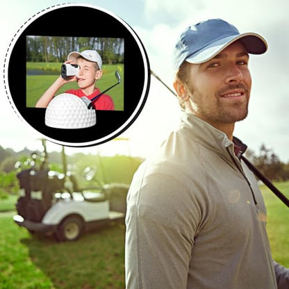 Leinuosen 24 Pcs Resin Golf Base Centerpieces Place Card Holder Half Golf Ball Shaped Table Number Holder Name Place Photo Stand for Office Menu Events Wedding Party - style: Half Golf Ball
