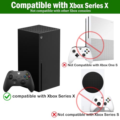 BracNova Wall Mount Kit for Xbox Series X-Steel Wall Mount Shelf Stand with Detachable Controller Holder and Headphone Hook-Safely Store Your Xbox X Console Near or Behind Your TV