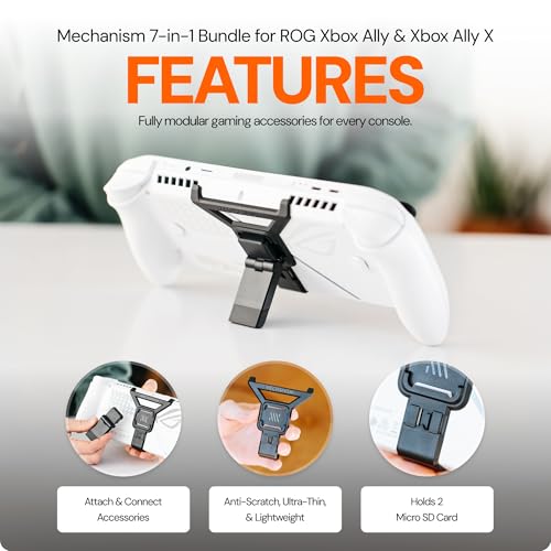 Mechanism 7-in-1 Bundle for ROG Xbox Ally X & ROG Xbox Ally Consoles | Kickstand, Battery, SSD, USB-C Hub, VESA & Wall Mounting Kit | Mount Anything Case Friendly Accessories - color: ROG Xbox Ally