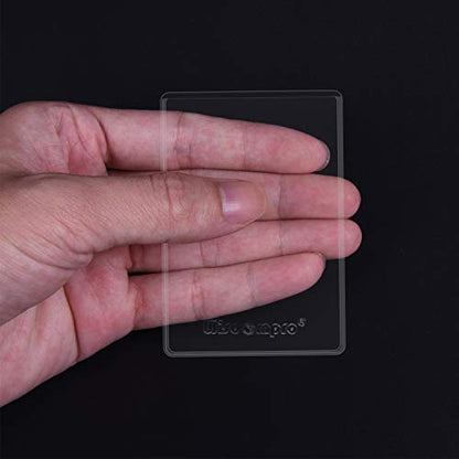 Wisdompro 10 Pack New Medicare Card Protector Sleeves, 6 Mil Clear PVC | Soft and Flexible Wallet Size Slot for Social Security Card, Insurance Card, Credit Card, Debit Card, Driver’s License - size: 10 Pack