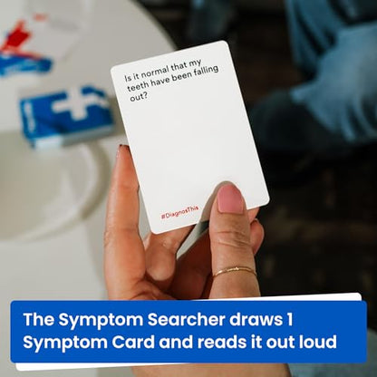DiagnosThis – Hilarious Hypochondriac Party Game for Adults | 300 Diagnosis & 100 Symptom Cards for Medical Nerds, Hypochondriacs & Game Nights