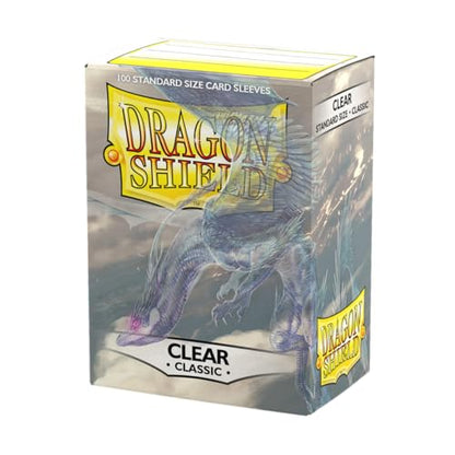 Dragon Shield | Standard Size Card Classic Sleeves | 100 CT - Smooth & Tough Premium TCG Sleeves - Compatible with Pokemon, Flesh & Blood, One Piece & Magic the Gathering | Clear - color: Clear