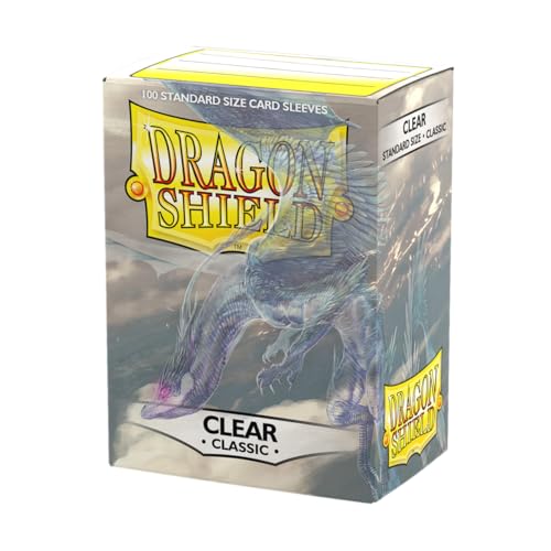 Dragon Shield | Standard Size Card Classic Sleeves | 100 CT - Smooth & Tough Premium TCG Sleeves - Compatible with Pokemon, Flesh & Blood, One Piece & Magic the Gathering | Clear - color: Clear