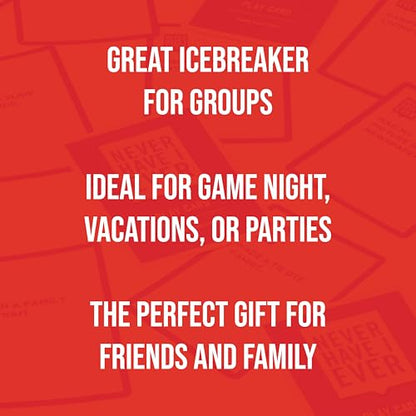 Never Have I Ever | Hilarious Family Card Game with Fun Questions & Crazy Stories | Perfect for Kids, Teens & Adults | Great for Game Nights & Parties | Includes “I Have” & “I Have Never” Paddles! - color: Family Edition