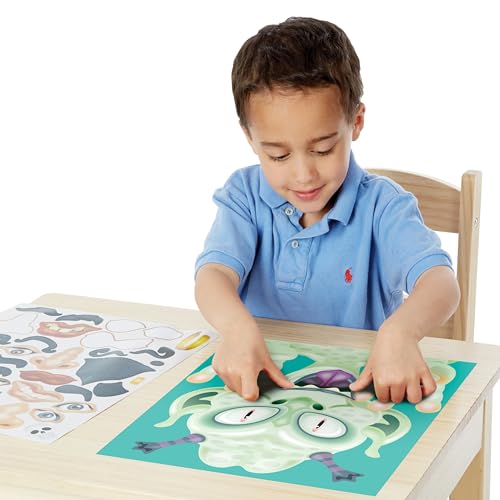 Melissa & Doug Make-a-Face Sticker Pad - Crazy Characters, 20 Faces, 5 Sticker Sheets