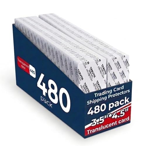 480 Pack Trading Card Shipping Protectors-3.5"x4.5" | Translucent - Premium Ultra Strong Plastic Inserts, Hobby Card Transport Supplies，Trading Card Shipping Supplies - size: 480pcs