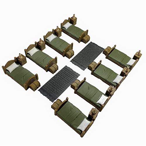Soldier Barracks Miniature Terrain Set for Tabletop Role Playing Games 28mm Scale