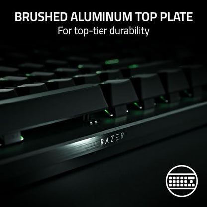 Razer Huntsman V3 Pro Esports Gaming Keyboard, Black | Analog Optical Switches, Snap Tap, Rapid Trigger, Adjustable Actuation, Media Keys & Dial, Doubleshot PBT Keycaps, Wrist Rest - color: Black, size: Full Size, style: 1000 Hz Polling