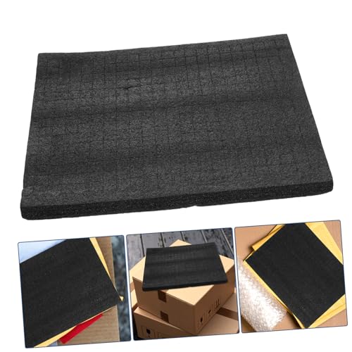 OSALADI Pick and Pluck Foam Insert 33x25cm Shock-Absorbing Black Foam Padding for Tool Boxes Jewelry Boxes and Game Cases for Packing and Shipping Supplies