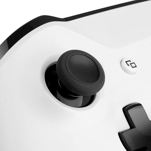 TOMSIN Replacement Joysticks for Xbox One Series X/S Controller,4PCS True Rubberized Thumbsticks Repair Kit for Xbox One Wireless Controller(Black) - color: Black