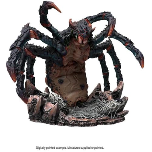 Epic Encounters: Web of The Spider Tyrant – 1 100MM Base Unpainted Miniature by Steamforged Games – Compatible with DND Dungeons and Dragons and Other Tabletop RPG TTRPG Games