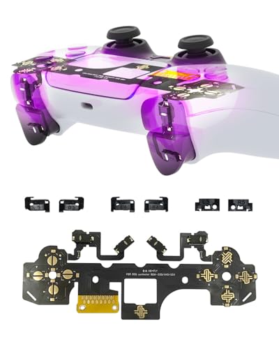 KD.FLY 4 Buttons Clicky Kit with Omron Micro Switch for PS5 Controller | for BDM-030/040/050/060, Mouse Click Triggers, Fast Response for Enhanced Gameplay, Black - color: Black, size: 4 Buttons