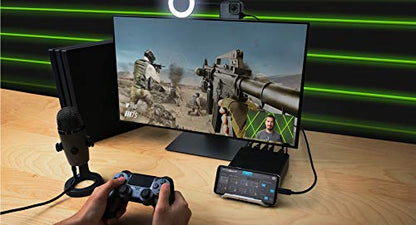 IOGEAR Upstream Pro Dual Video Capture Card, 4K in 1080P Capture, XLR RCA Dual Audio Capture, Free Mobile App for Mix Control, 18 Macro Hotkey Deck, Mobile Stream, UVC Support, PIP/PBP (GUV322) - style: UpStream Pro Dual