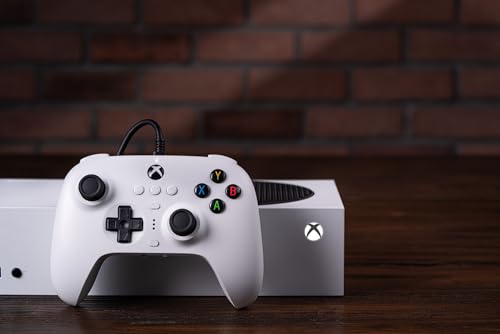8BitDo Ultimate Wired Controller for Xbox, Hall Effect Joysticks and Hall Triggers, Compatible with Xbox Series X|S, Xbox One, Windows 10 & Windows 11 - Officially Licensed (White) - color: White, style: Hall Effect Joystick