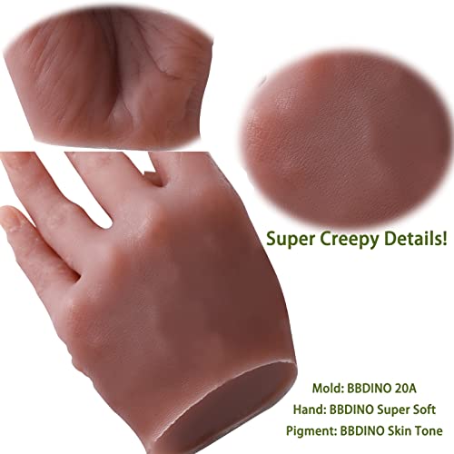 BBDINO 00-30 Super-Soft Silicone Rubber Flesh Like Translucent 8.8 Lbs | Skin Safe 1A:1B Mix Platinum Liquid Silicone for Practice Skin/Prosthetic Appliances/Cushioning for Orthotics/Special Effects - size: 1 Gallon 4000g