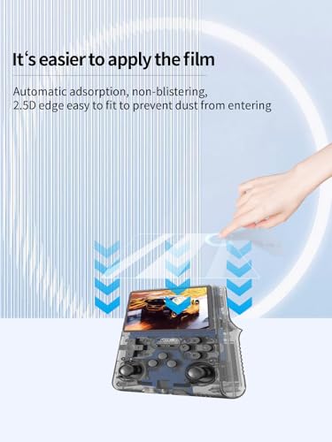 Screen Protector for R40S Pro Handheld Game Console, Anti-Scratch 9H Hardness Touch Sensitive Edges Bubble Free Easy to Install,2 Pack.