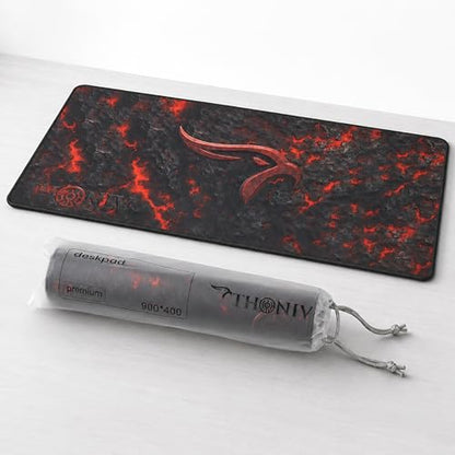 Gaming Mouse Pad XL Desk Mat 35.4x15.7 Inches – Large Mouse Mat with Non-Slip Rubber Base, Smooth Surface for Work & Play, Extended Desk Pad for Office or Gaming Setup
