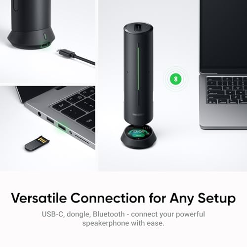 Insta360 WaveLink - 4K Conference Room Speakerphone and Camera, Speaker Tracking, 5m 360° Voice Pickup, Noise Reduction, AI Transcription and Summaries, Plug & Play, Works with Zoom, Teams - color: Arctic White, style: WaveLink Bundle