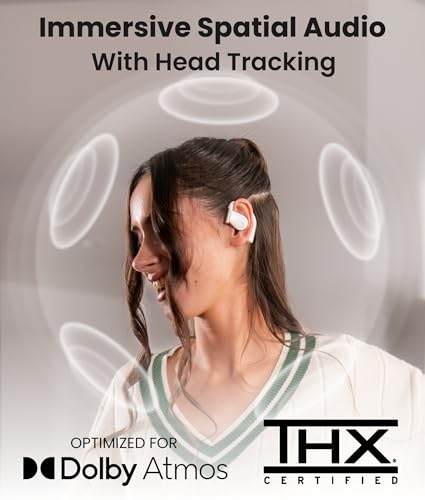 Cleer ARC 4 Plus Open Ear Earbuds, White - color: White