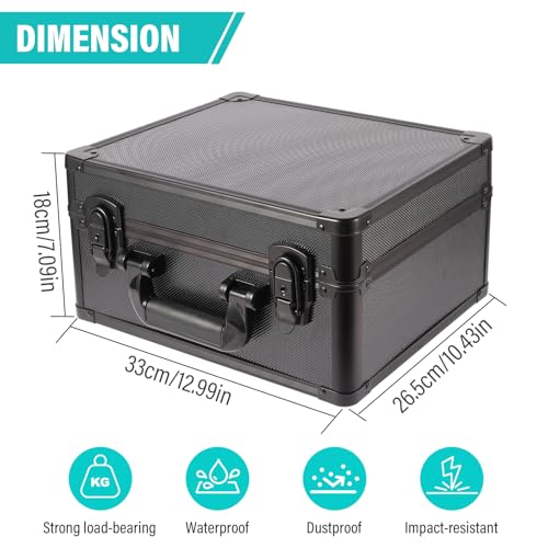 EcoVibe Graded Card Case, Aluminum Alloy Trading Card Storage Box with Carry Handle, Sports Card Case Holders with Dividers, Graded Card Storage Boxes Fits Psa, TCG, Csg, BGS, SGC Slabs - color: 3GE KX