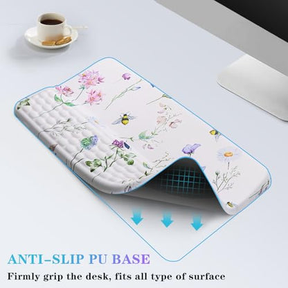 Computer Keyboard Stand with Wrist Rest, Ergonomic Tilted Keyboard Holder - Keyboard Riser with Wrist Pad - Keyboard Tray Support for Office Home - Scattered Flowers - color: Keyboard Stand-scattered Flowers