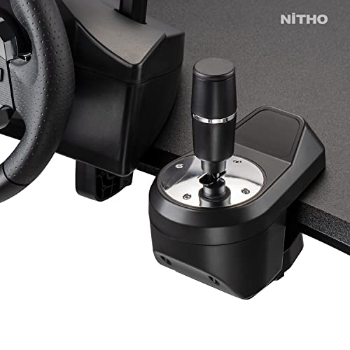 Nitho Drive Pro ONE Racing Wheel with Pedals and Separate Shifter, 270° Gaming Steering Wheel Compatible with PC, PS4, Switch, Xbox One & Xbox Series X|S, Zero Dead Zone Driving Sim with Vibration